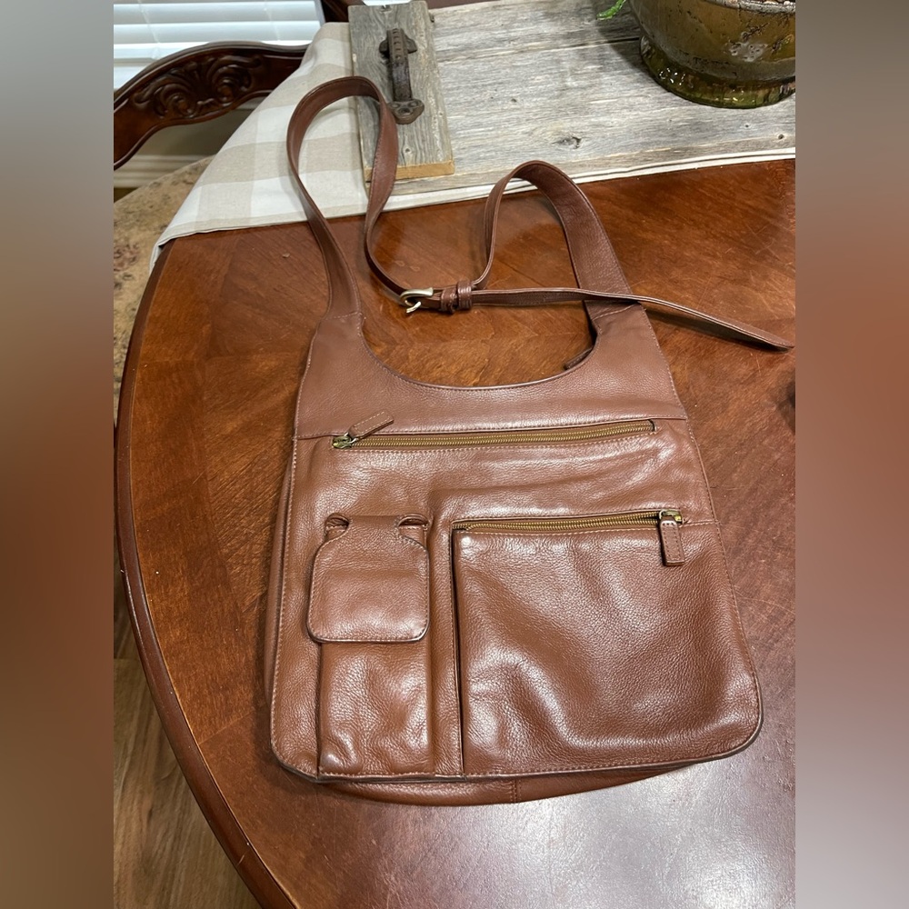 JPOurse & CIE j.p. Ourse Traveler Messenger Crossbody Bag Leather Handbag